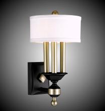  WS5401-35S-ST-GL - 4 Light Kensington Extened Wall Sconce with Shade